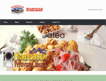 Tablet Screenshot of huascaranrestaurant.com